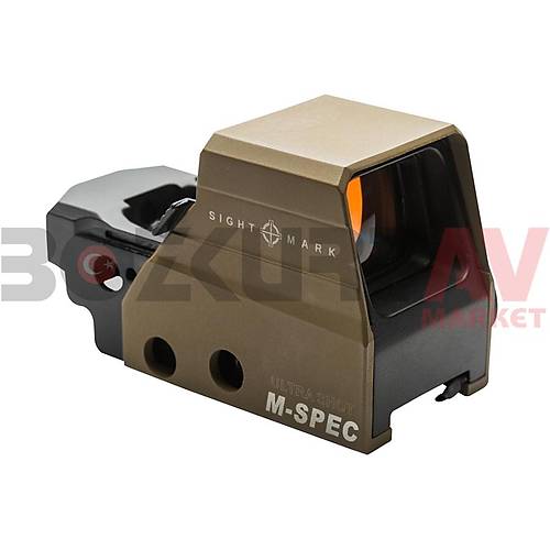 Sightmark Ultra Shot M-Spec FMS Reflex Sight Weaver Hedef Noktalayc Red Dot Sight (FDE)