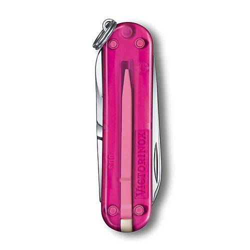Victorinox 0.6223.T5G Classic effaf Pembe ak