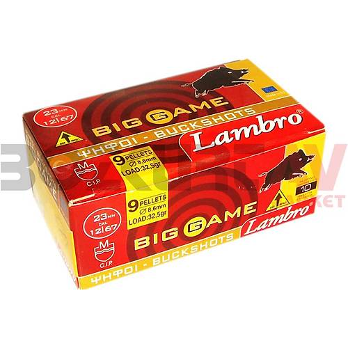 Lambro Big Game Buckshot 12 Kalibre evrotin