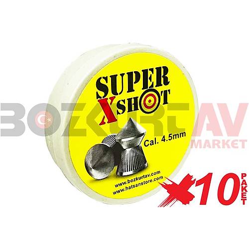 Super X Shot 4,5 mm 10 Paket Haval Tfek Samas (1500 Adet)