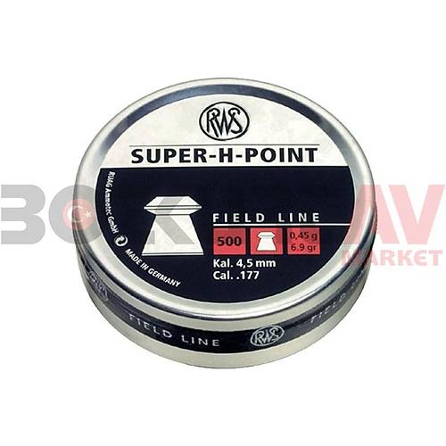 RWS Super-H-Point 4,50 mm Haval Tfek Samas (6,9 Grain - 500 Adet)