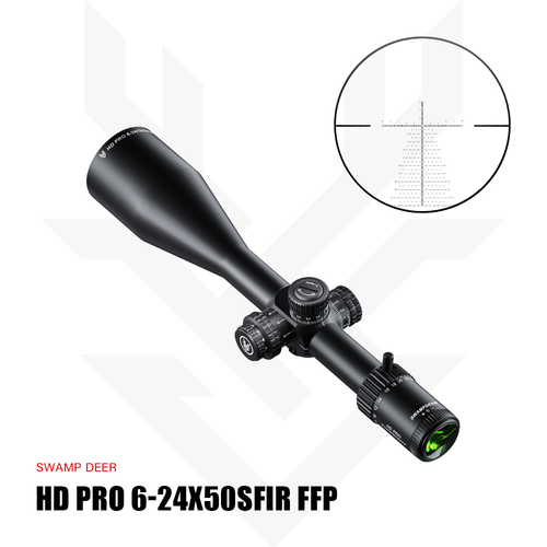 Swampdeer HD PRO 6-24X50 SFIR FFP Tfek Drbn