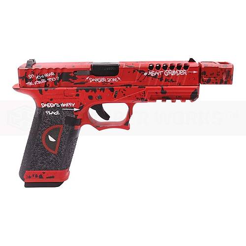 AW Custom Glock 17 Deadpool Edition Blowback Airsoft Haval� Tabanca