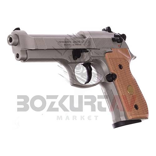Beretta M 92 FS Nickel Wood Haval Tabanca