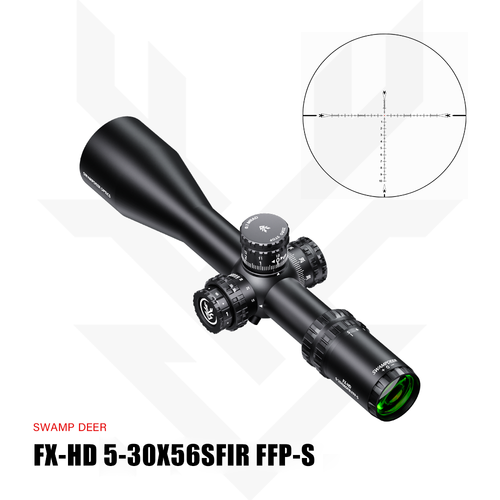 Swampdeer FX HD ZERO STOP 5-30X56 SFIR FFP Tfek Drbn