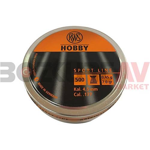 RWS Hobby 4,50 mm Haval Tfek Samas (7 Grain - 500 Adet)