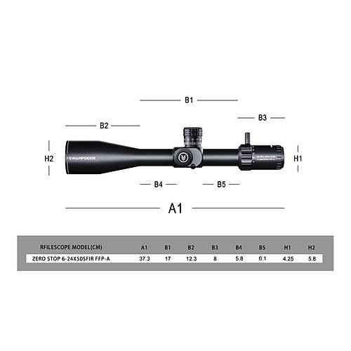 Swampdeer HD PRO ZERO STOP 6-24X50 SFIR FFP Tfek Drbn