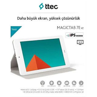 TTEC Magictab 7E v2 Tablet Bilgisayar PC Beyaz