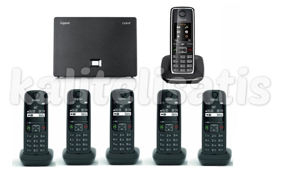 Gigaset Analog & IP 6 Dahili Dect Telsiz Kablosuz Telefon Santrali C530 ...