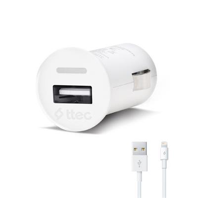 Ttec Compact Cep Telefonu Araç Şarj Cihazı Lightning Kablolu 1000mA