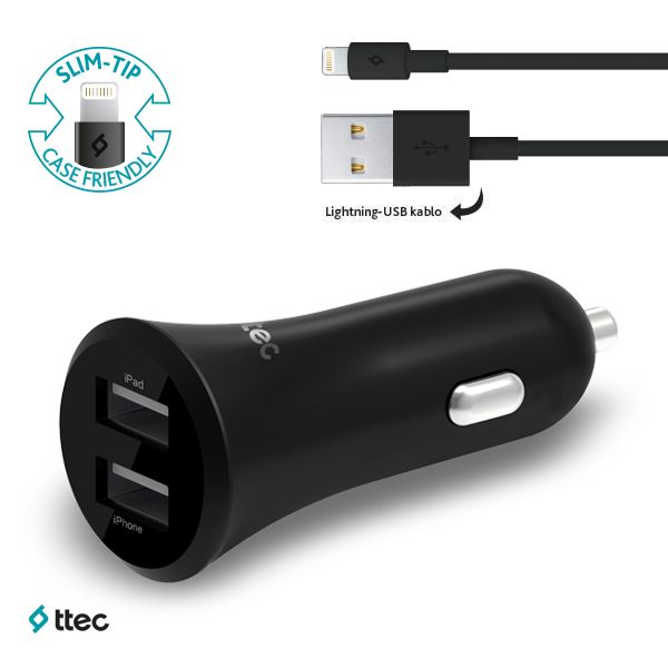 Ttec Quantum Duo MFi Cep Telefonu Araç Şarj Cihazı  - 2CKM02
