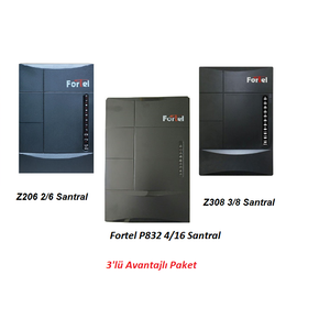 Fortel Z206 + Z308 + P832 Telefon Santrali Robot �zellikli