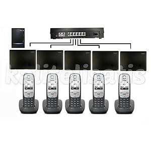 Fortel Z206 2 Harici 5 Dahili PBX Gigaset A415 Kablosuz Telefon Santrali