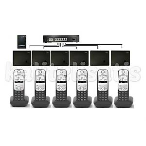 Fortel Z206 2 Harici 6 Dahili PBX Gigaset A690 Kablosuz Telefon Santrali