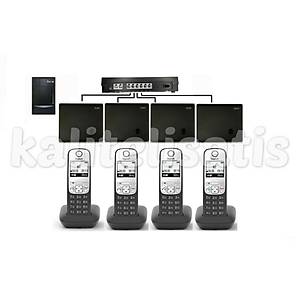 Fortel Z206 2 Harici 4 Dahili PBX Gigaset A690 Kablosuz Telefon Santrali