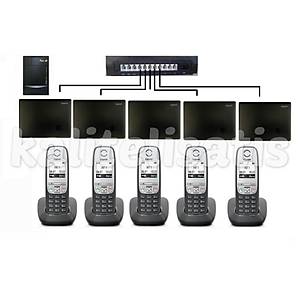 Fortel Z308 3 Harici 5 Dahili PBX Gigaset A415 Kablosuz Telefon Santrali