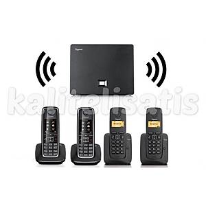 Gigaset Analog &IP 4 Dahili Dect Telsiz Kablosuz Telefon Santrali C530 A120