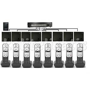 Fortel Z308 3 Harici 8 Dahili PBX Gigaset A690 Kablosuz Telefon Santrali