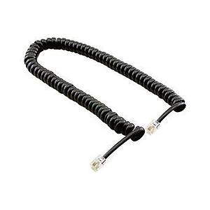 Te-806 4C Uzun Spiral 16 FT Telefon Kablosu Siyah