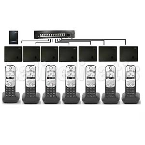 Fortel Z308 3 Harici 7 Dahili PBX Gigaset A690 Kablosuz Telefon Santrali