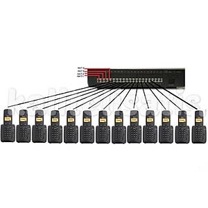 Fortel P832 4 Harici 13 Dahili PBX Gigaset A415 Kablosuz Telefon Santrali