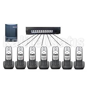 Fortel Z308 3 Harici 7 Dahili PBX Gigaset A690 Kablosuz Telefon Santrali