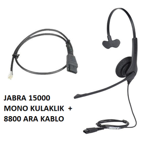 Jabra BIZ 1500 Mono QD NC Mikrofonlu Telefon Kulakl���+8800 kablo