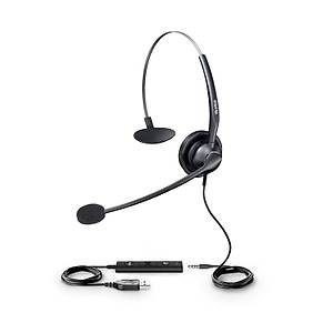 Yealink YHS33 USB Mono Mikrofonlu �a�r� Merkezi Kulakl���