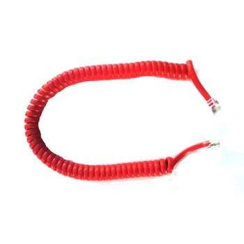 8Ft Kırmızı Spiral Telefon Ahize Kablosu Kordonu (20 Adet)