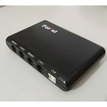 Fortel FI3001-2 USB 2 Kanal Telefon Ses Kayıt Cihazı