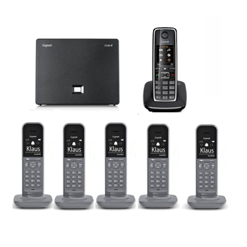 Gigaset Analog &IP 6 Dahili Dect Telsiz Kablosuz Telefon Santrali C530 & CL390