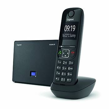 Gigaset AS690 IP Siyah Telsiz Dect Telsiz Telefon