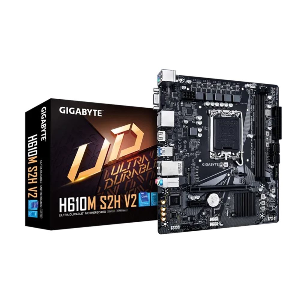 GIGABYTE H610M-S2H-V2-DDR5 INTEL H610M DDR5 5600MHZ DVI-D Anakart