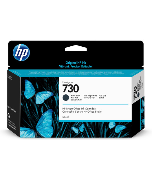 HP P2V65A 130 ml Mat Siyah Mürekkep Kartuş (730)