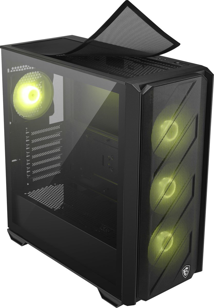 MSI MAG FORGE 320R AIRFLOW TEMPERLİ CAM 4X120MM ARGB FAN ATX GAMİNG BİLGİSAYAR KASASI