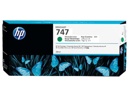 HP P2V84A (747) 300 ML KROMATİK YEŞİL DESIGNJET