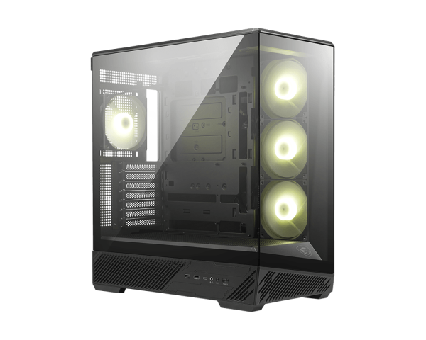 MSI MAG PANO 130R PZ Temperli Cam 3x120mm Reverse ARGB 1x120mm ARGB Fan ATX Panoramik Gaming Bilgisayar Kasası