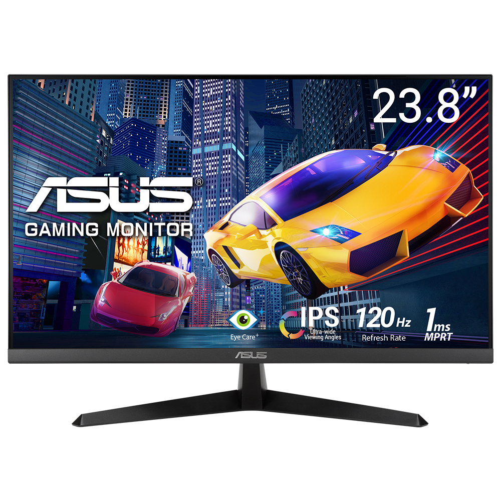 ASUS VY249HGR 23.8 inc IPS 1920x1080 1ms 120Hz 250cd HDMI VGA  VESA 3YIL EYECARE PLUS,FLICKER-FREE,ÇERÇEVESİZ,DÜŞÜK MAVİ IŞIK,Antibakteriyel Kaplama MONİTÖR