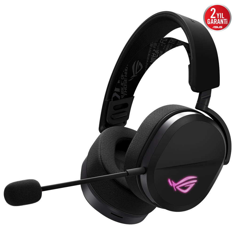 ASUS ROG PELTA KABLOSUZ OYUN KULAKLIĞI (BT ROG SPEEDNOVA 2.4GHZ USB-C HAFİF 309G 50MM ROG TİTANYUM KAPLI SÜRÜCÜLER 10MM GENİŞBANT MİKROFON 60 SAAT PİL ÖMRÜ PC SWITCH PS5 İÇİN)