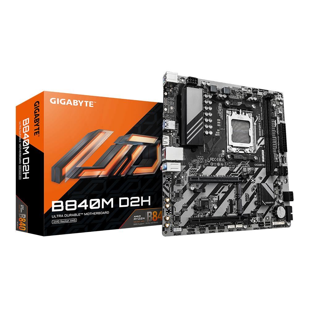 GIGABYTE B840M-D2H B840M-D2H 7600MHz OC DDR5 AM5 M.2 HDMI-DP MicroATX Anakart