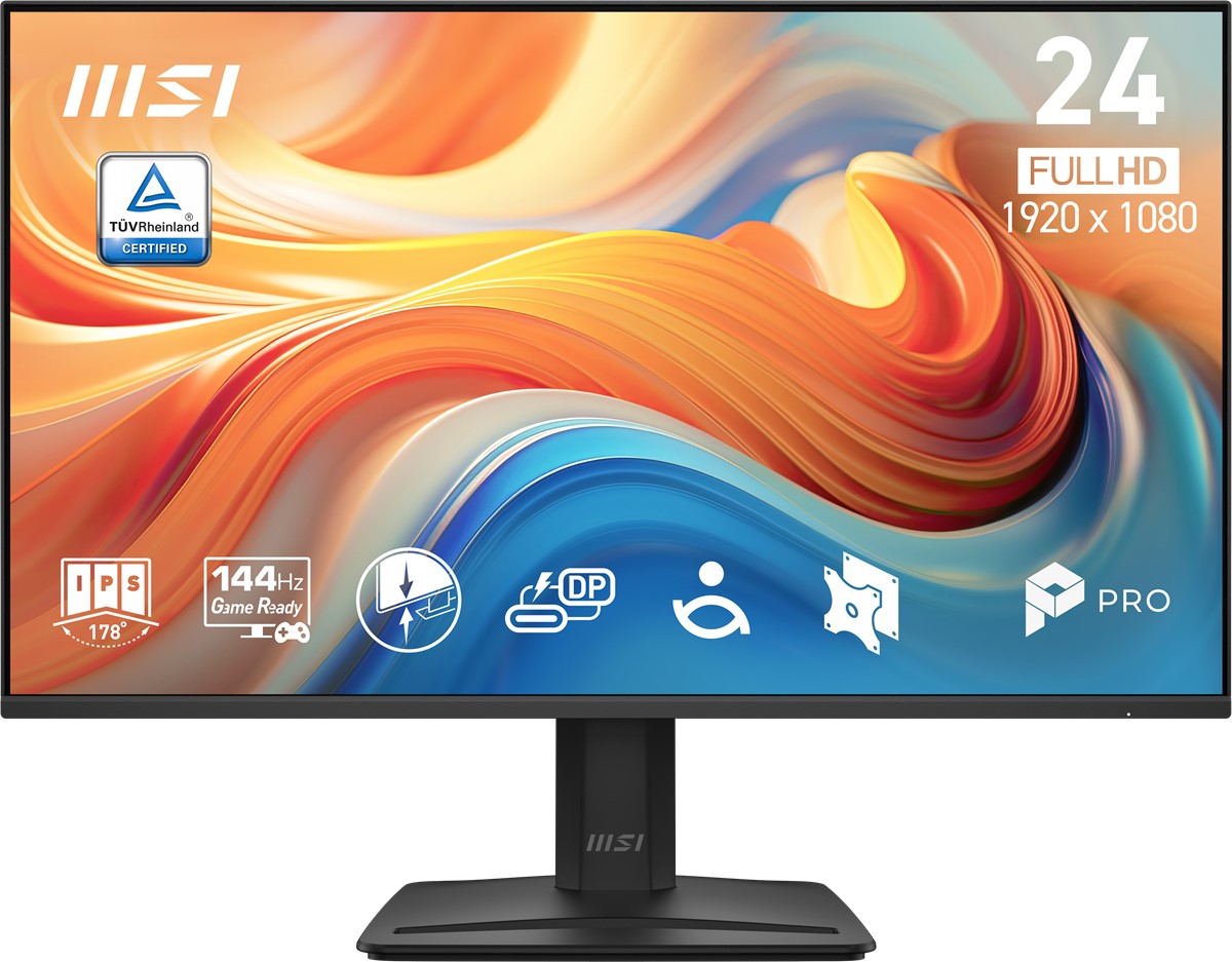 MSI 23.8 inc PRO MP242 E14C 1920x1080 (FHD) 16:9 FLAT IPS 144HZ 1MS FREESYNC Siyah Monitör