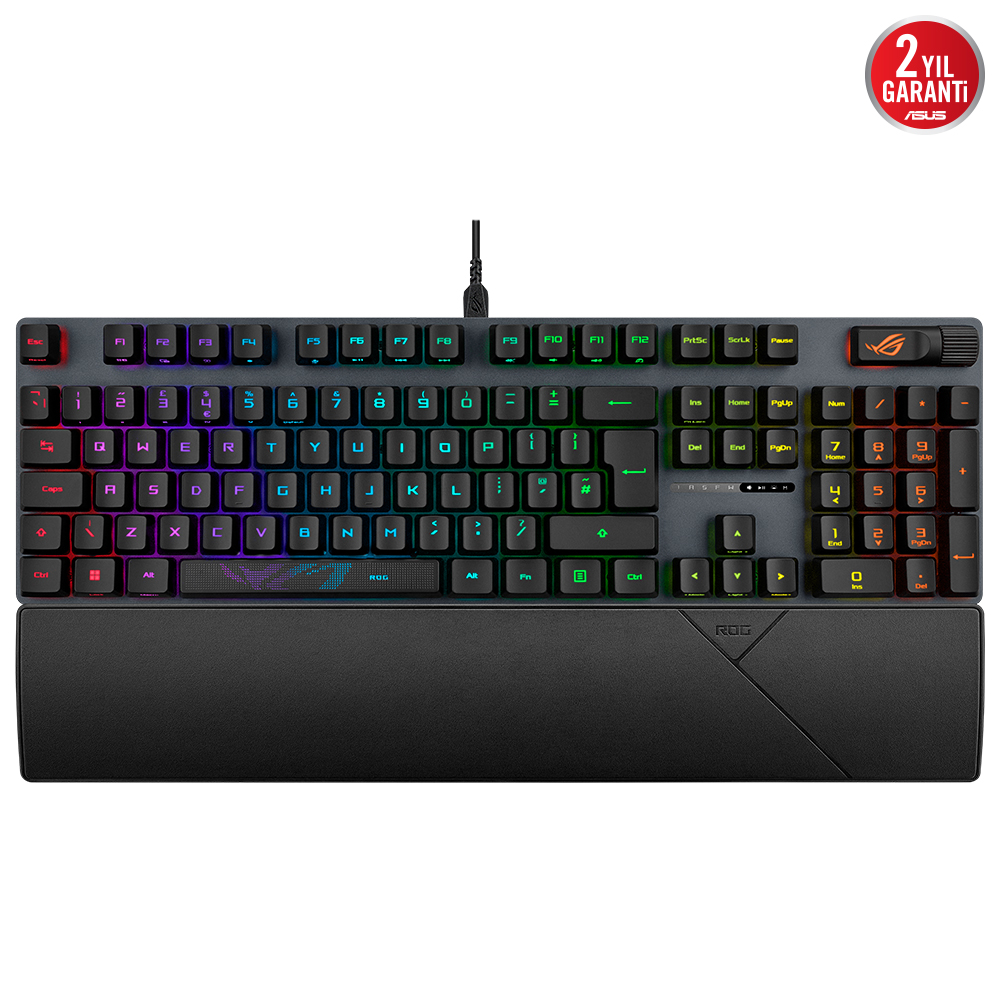 ASUS ROG STRIX SCOPE II RX RED/PBT/UK AURA SYNC RGB MEKANİK ROG RX RED SWITCH IP57 MULTI FONKSİYONEL İNGİLİZCE