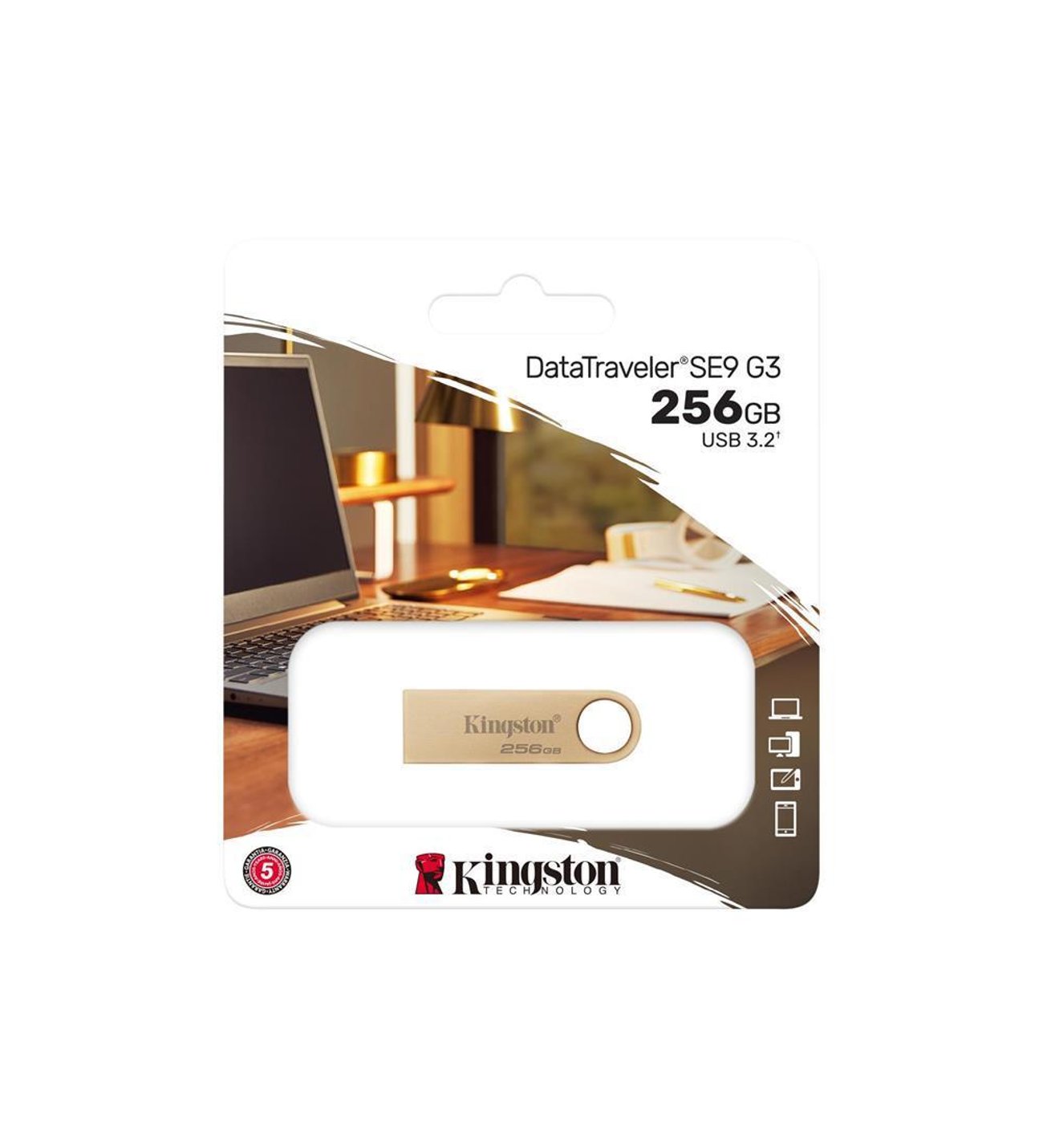Kingston 256GB 220MB/s Metal USB 3.2 Gen 1 DataTraveler SE9 G3