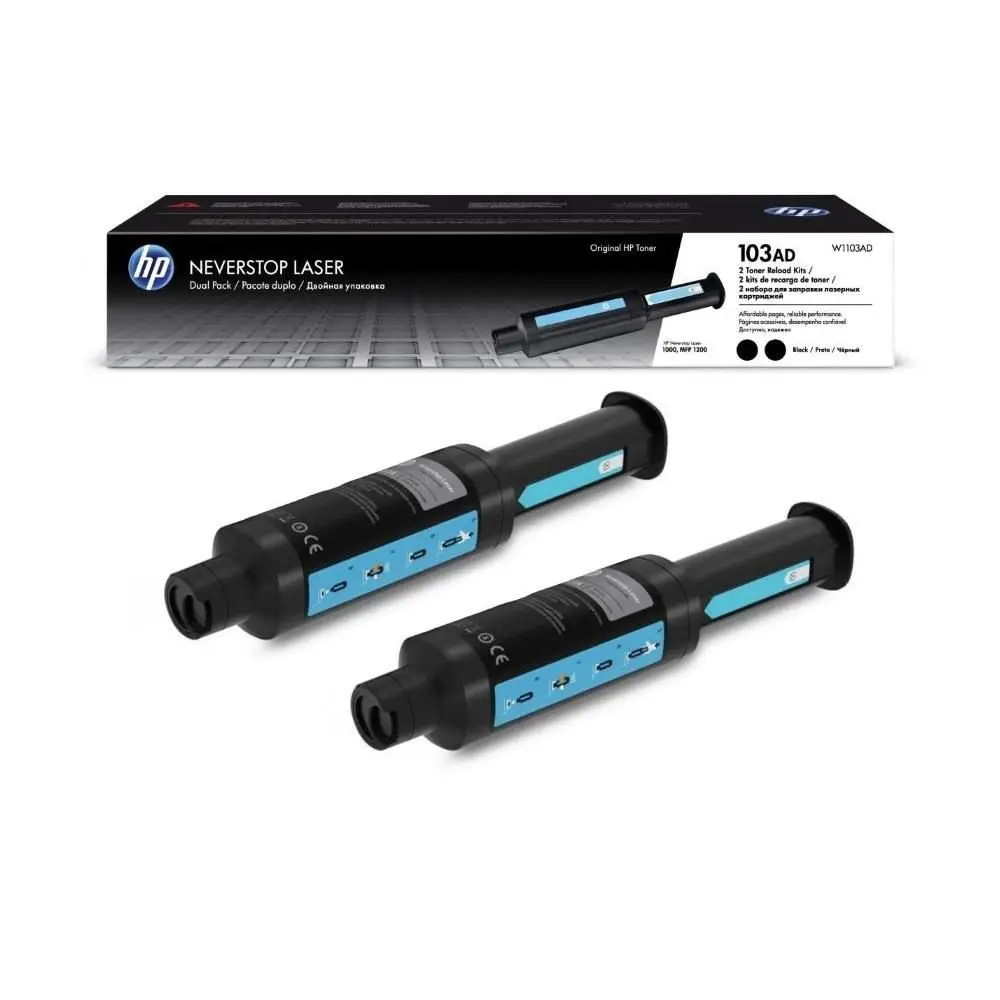 HP W1103AD (103A) Siyah 2 li Paket Toner 2.500 Sayfa