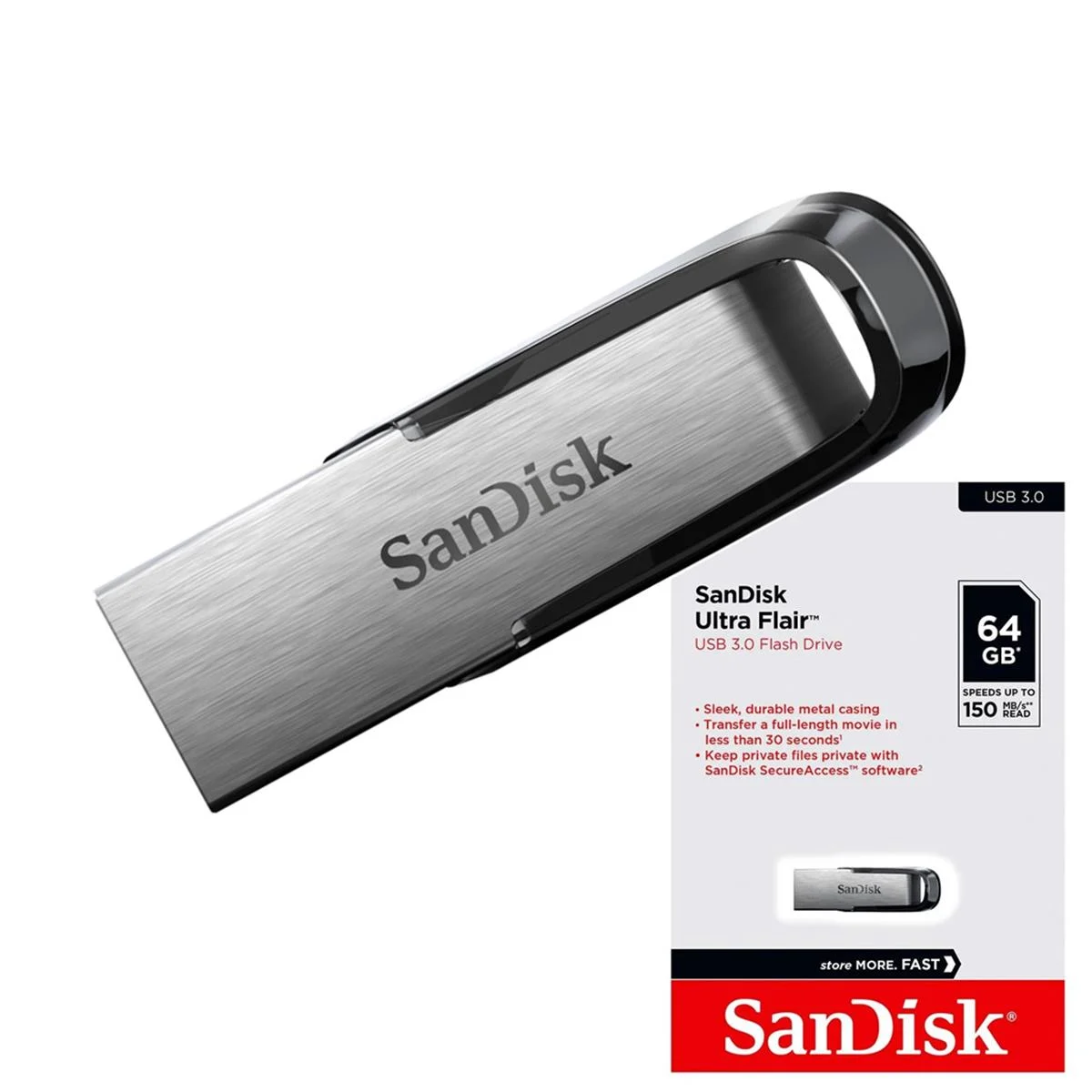 SANDISK 64 GB FLAIR USB130MB/S SDCZ73-064G-G46 3.0