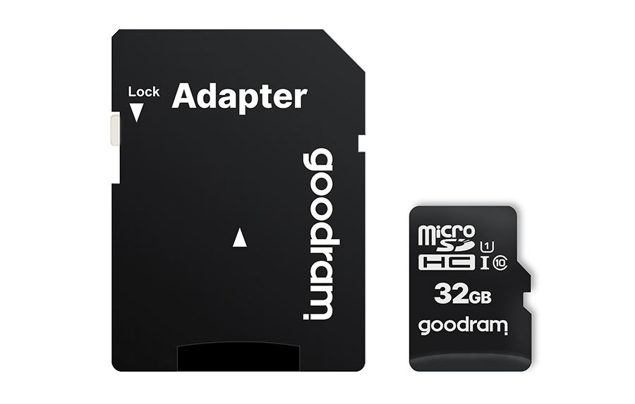 GOODRAM M1AA-0320R12 32GB Class 10 UHS I 100MB/10 MB/s microsd card + adapter