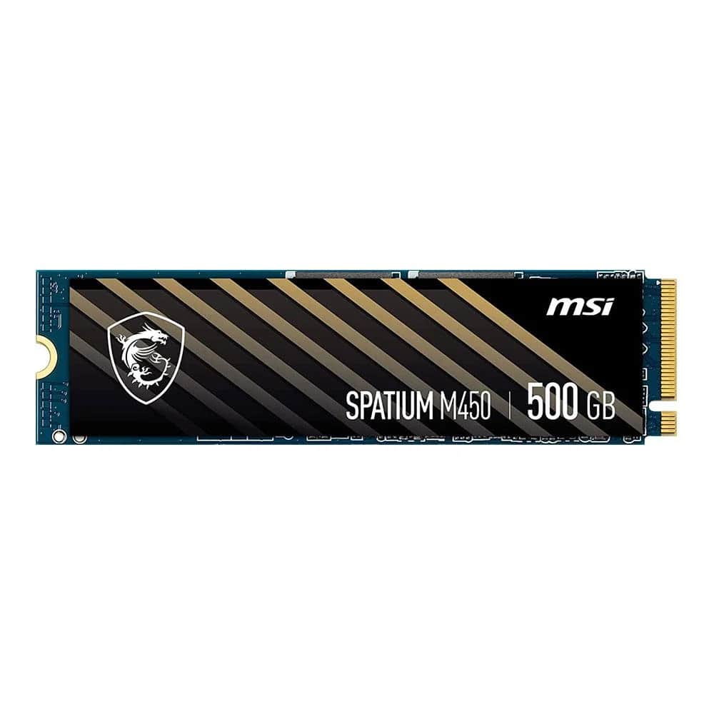 MSI SSD SPATIUM M450 PCIE 4.0 NVME M.2 500GB V1 NVMe M.2 500GB R:3000 W:2000