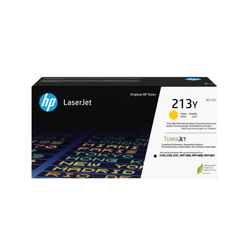 HP W2132YC (213Y) YELLOW CONTRACT LASERJET TONER CARTRIDGE