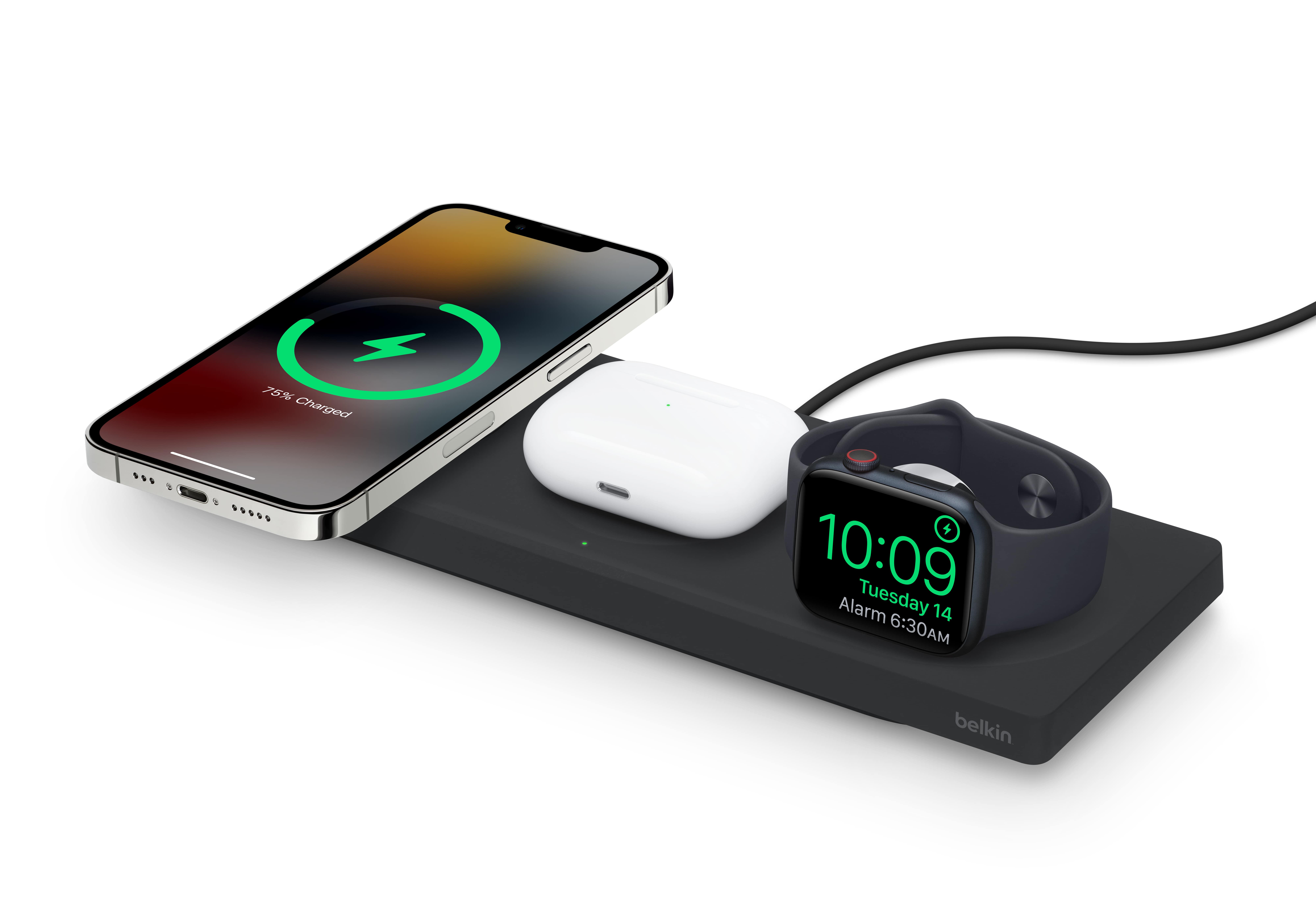 Belkin 3 in 1 MagSafe Pad - Siyah
