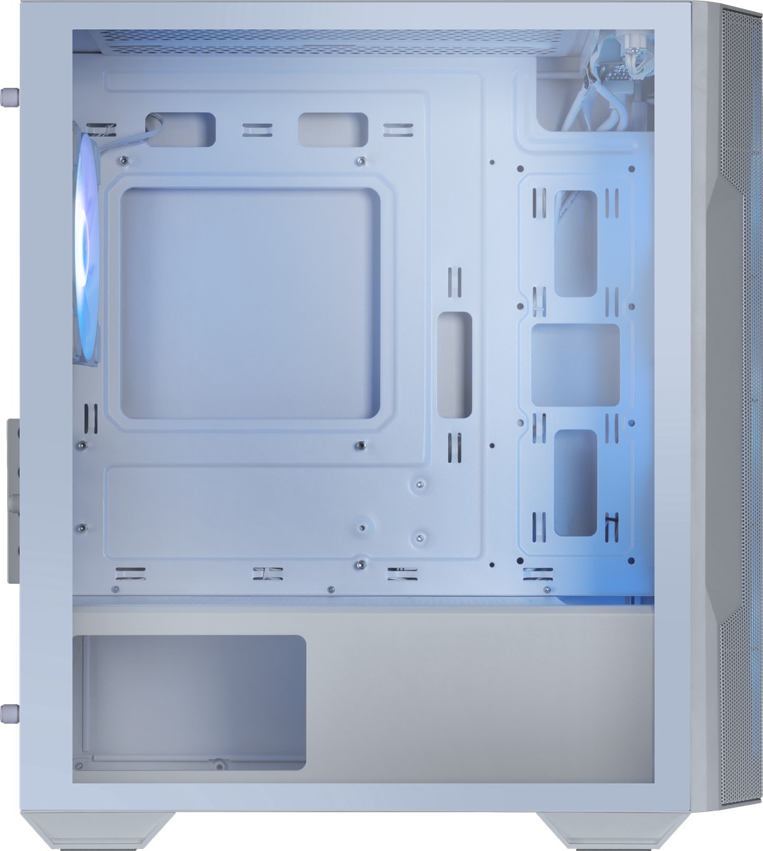 MSI MAG FORGE M100R WHITE  Temperli Cam 3x120mm 1x120mm ARGB Fan mATX Gaming Bilgisayar Kasası